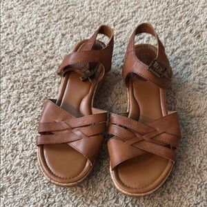 b.o.c. Tan Strappy Sandals